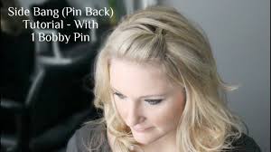 Patrick's day hairstyles, supplies, tips and tricks, updos, valentine's day in this video (you can use messy bun #1 or messy bun #2), i use a thin ribbon cut into small strips (length can vary), and then tie them onto bobby pins. Side Bang Pin Back Poof Youtube