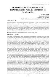 Operational capacity of malaysian public sector organizations: Pdf Performance Measurement Practices Of Public Sectors In Malaysia