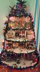 Maybe you would like to learn more about one of these? Great Idea To Display Village Houses But With White Lights Christmas Tree Village Ch Diy Christmas Village Christmas Tree Village Display Christmas Display
