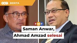 Saman fitnah Anwar, Ahmad Amzad selesai luar mahkamah