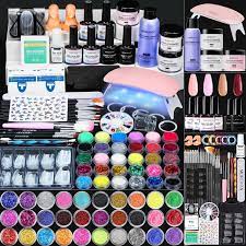 Buy Morovan Acrylic Nail Kit With Everything For Beginners Nail Supplies Gel Nail Polish Kit With Uv Light 6w Glitter Acrylic Powder Monomer Uv Gel Acrylic Nails Extension Nail Art Starter