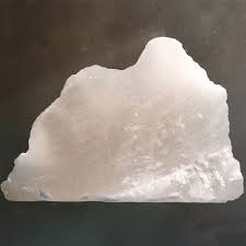 Alabaster is a delicate material, a metamorphic rock that is soft enough to be used for artwork such as small carvings, lampshades, gem boxes, etc. Translucent White Alabaster 4 Lb Rough Cut