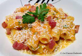 Pasta E Zucca Con Pancetta E Pecorino Toscano La Cuoca Galante