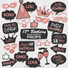 Diy 18th Birthday Photo Booth Props 18th Birthday Photo Booth Props Eighteenth Party Props Etsy Photo Booth Props Birthday Birthday Photo Booths Birthday Party Props