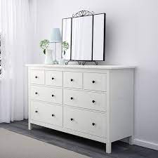 Stain the fronts of two dressers and paint the frames white. Hemnes 8 Drawer Dresser White Stain 63x37 3 8 Ikea