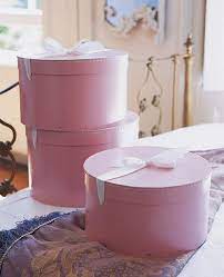 Pink Hat Box Bigso Cajas Negocios Organizacion