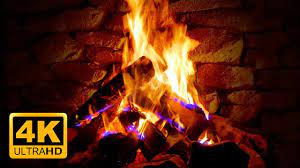 4k Relaxing Fireplace With Crackling Fire Sounds No Music 4k Uhd 2 Hours Screensaver Yo Instrumental Christmas Music Fireplace Video Christmas Music