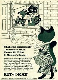 Kit E Kat In Mummy S Basket Uk Cat Food Advert 1956 Cats And Kittens Animal Hospital Cute Cats