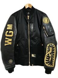 Black And Gold Jacket Ad Ebay 15aw A Bathing Ape Black Ma 1 Bape Leather Xl Black Gold In 2020 A Bathing Ape Jackets Super Mario Sweater