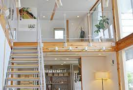 The huge, open floor plan inside is exactly what you would expect from a modern home, with few walls to block the views. Muji Wood House Model Home In Kanagawa Japan