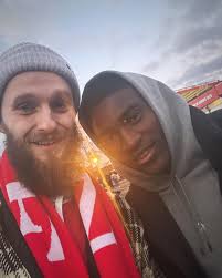 Got a heavy heart thinking about Taiwo today so I just dug this picture out  my camera roll and wanted to share it with you. This was our FA Cup home  match