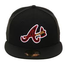 Get official braves gear here! Exclusive 59fifty Atlanta Braves Neon Hat Black 40 00 Atlanta Braves Atlanta Braves Baseball Braves