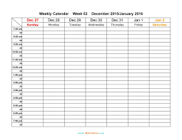 You can create week calendar from any day. 26 Blank Weekly Calendar Templates Pdf Excel Word á… Templatelab