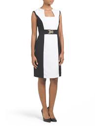 Faille Dress With Hardware Buckle Clearance T J Maxx Work Dresses For Women Dresses For Work Dresses