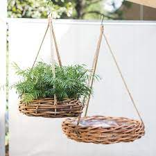 Rattan Cabana Oversized Hanging Planter Basket Wall Decor Hanging Planters Diy Hanging Planter