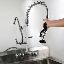 Compared to a 3 gpm sprayer, a 1.6 gpm spray valve can save about $300 anuualy for water, sewer, and natural gas costs (used one hour a day). Home Plumbing Fixtures Details About Yoogyy Commercial Kitchen Pre Rinse Sink Faucet Pull Down Sprayer 8 203mm Home Garden