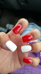 Black and red acrylic nail with white roses tutorial video by naio nails. Red White Acrylic Nails White Acrylic Nails Nails My Nails