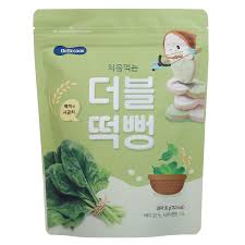 Bánh gạo hữu cơ BeBecook vị gạo và rau chân vịt cho bé 6M+