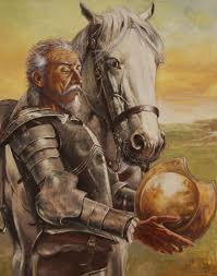 Don Quijote De La Mancha Illustrated By Justo Jimeno The Coveted Helmet Of Mambrino Latino Art Man Of La Mancha Art