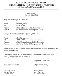 Contoh surat kuasa hukum yang dibuat oleh notaris. Pengertian Surat Kuasa Adalah Fungsi Ciri Ciri Jenis Dan Contohnya