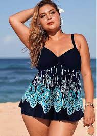 Cheap Multicolor Swimdresses Plussizeswimwear Plus Size Swimwear Online For Sale Plus Size Swimwear Women S Plus Size Swimwear Plus Size Swimsuits