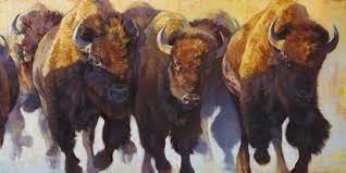 Wall Of Thunder Buffalo Wall Art Art Prints Buffalo Painting