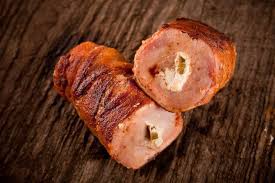 Wrap up the foil and bake as directed. Bacon Wrapped Pork Tenderloin Stuffed With Jalapeno Cream Cheese Peppers Of Key West