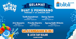 Berikut ini daftar gaji pokok pns tahun 2021 untuk golongan i (1) mengacu pada pp no 15 tahun 2019. Pemenang Gaji Tambahan Blibli Periode Januari 2019