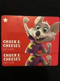 Purchase a gift card directly from them and make a difference. Chuck E Cheese Gift Card 2x 25 50 Value Ebay