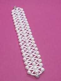 Ebay perlenarmband von thomas sabo mit anhänger: Perlen Armband Choker Collier Elegantes V Design