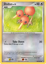 Find doduo in the pokédex explore more cards related cards doduo 150 unbroken bonds. Doduo Platinum Supreme Victors Tcg Card Database Pokemon Com