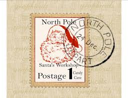 Santa North Pole Stamp Image Printable Fun Decor For Etsy Santas Workshop Iron On Fabric Christmas Crafts To Make And Sell