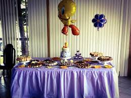 Tweety Bird Baby Shower Yellow Purple Adorable Theme Yellowandpurple Tweetybirdbabyshower Tweetybirdpart Bird Baby Shower Baby Shower Yellow Bird Party
