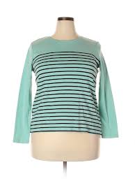 Details About Talbots Women Green Long Sleeve T Shirt 2x Plus