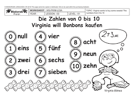 german about you y3 y4 the numbers 0 10 die zahlen von 0 bis 10 teaching resources