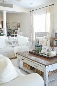 White And Cream Farmhouse Oasis Farmhouse Decor Living Room Farm House Living Room Shabby Chic Living Room