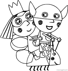 Coloring pages are actually available in digital type e.g. Ben And Holly S Little Kingdom Coloring Pages Coloringall