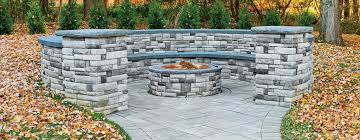 Let's create a backyard living room!!!! Cast Stone Wall Round Fire Pit Kit Ep Henry