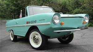 From Yugos To Dragon Masters The Weirdest Rides For Sale At Barrett Jackson Amphicar Floating Car Amphibious Vehicle