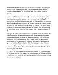 Here are 15 top tips for writing a stellar essay. Teenagers And Parents Essay