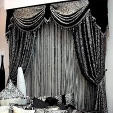 Design Black And Beige Curtains Black Color Curtain Design For Contemporary Living Room Unique Curtains Curtain Designs Black And Silver Curtains