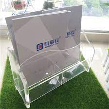 Wall mount brochure holders or wall magazine displays will easily mount to any wall and are commonly used as literature organizers to clean up the messy stacks of brochures, pamphlets and magazines scattered on desk and table tops in offices, lobbies and waiting rooms. China Clear Acrylic Plexiglass Wall Mounted Brochure Magazine Leaflet Literature Stand Holder Rack With 5 Pockets And Stanoffs China Acrylic Brochure Holder And Acrylic Brochure Holder Wall Mount Price