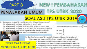 Simpulan juga berarti kesudahan pendapat (pendapat terakhir yang berdasarkan uraian sebelumnya) atau keputusan yang diperoleh berdasarkan next post. Pembahasan Soal Asli Tps Utbk 2019 Penalaran Umum Tes Potensi Skolastik Utbk Part 8 Youtube