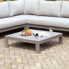 The geometric shapes of this. Eliana Low Lying Patio Coffee Table