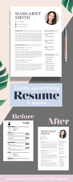 Universal Classic Resume Template Cv Template Instant Download Editable In Ms Word And Pages Cover Letter Size A4 And Us Letter