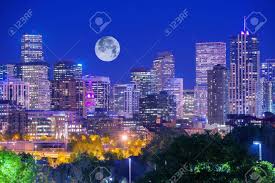 Maybe you would like to learn more about one of these? Denver Colorado At Night Denver Downtown Skyline And The Full Stock Photo Picture And Royalty Free Image Image 32722200