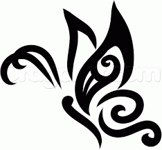 How To Draw A Tribal Butterfly Tattoo Step 7 Tribal Butterfly Tattoo Tribal Butterfly Tribal Drawings