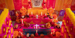 Dia de muertos was then taken by the state as a national holiday and it's now observed elsewhere in the country, and local traditions have blended with the normative mexican form and with halloween. Dia De Muertos Casa De Mexico Megaaltar De Muertos Turismo Madrid