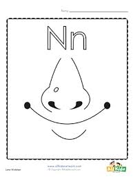 Dltk's educational activities for kids alphabet coloring pages: Coloring Page For The Letter N All Kids Network