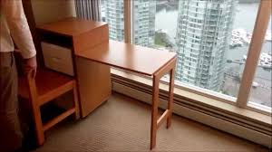 Ludovico Micro Office For Small Spaces Expand Furniture Youtube Possibly 1 lamp that can clip to the desk.